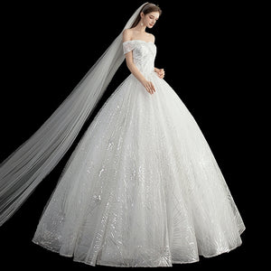 The Delaine Wedding Bridal Off Shoulder Gown