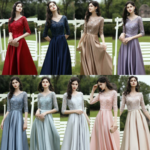 The Rayna Long Sleeves Gown (Various Colours)