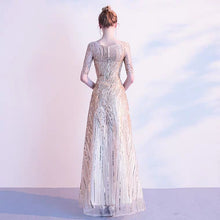 Load image into Gallery viewer, The Belle Long Sleeves Gold Gown - WeddingConfetti