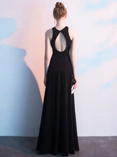 Load image into Gallery viewer, The Kazel Black Halter Gown - WeddingConfetti