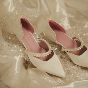 The Tessa Wedding Bridal White Heels