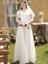 Load image into Gallery viewer, The Ragnhild Wedding Bridal Off Shoulder Bow Gown