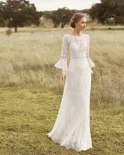 Load image into Gallery viewer, The Reana Wedding Bridal Illusion Sleeves Gown