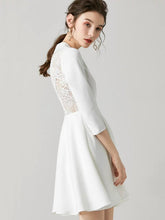 Load image into Gallery viewer, The Rochelle Short Lace Back Gown - WeddingConfetti