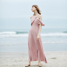 Load image into Gallery viewer, The Raylie Cold Off Shoulder Chiffon Dress (Customisable)
