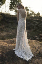 Load image into Gallery viewer, The Zelmyda Bohemian Lace Wedding Gown