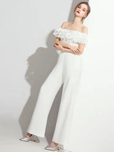 Load image into Gallery viewer, The Yella Ruffled Off Shoulder Jumpsuit