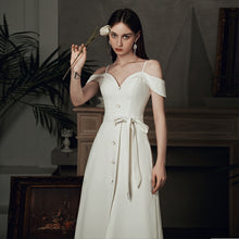Load image into Gallery viewer, The Betsa White Off Shoulder Dress