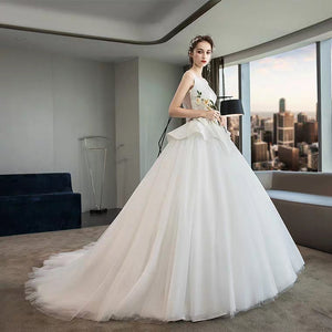 The Narelle Wedding Bridal Sleeveless Tulle Gown - WeddingConfetti