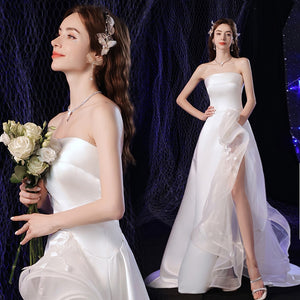The Lynette Wedding Bridal White Tube Gown