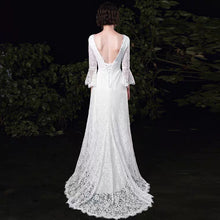 Load image into Gallery viewer, The Ophelia Wedding Bridal Trumpet Sleeves Lace Gown