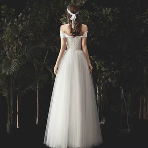 The Norgan Wedding Bridal Off Shoulder Gown - WeddingConfetti