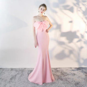 The Natalie White / Black / Pink / Red Tube Gown - WeddingConfetti