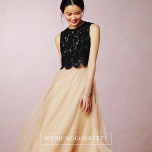 The Eden Wedding Bridal Satin Crop Top Maxi & Skirt (Customisable) - WeddingConfetti