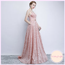 Load image into Gallery viewer, The Kerlaine Pink Sleeveless Gown - WeddingConfetti