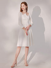 Load image into Gallery viewer, The Ava Off White Sleeve Structured Dress (Available in 2 Designs)