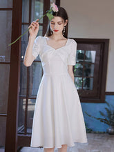 Load image into Gallery viewer, The Oriana White Short Sleeves Dress