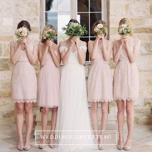 The Quintessa Tulle Off Shoulder Dress - WeddingConfetti
