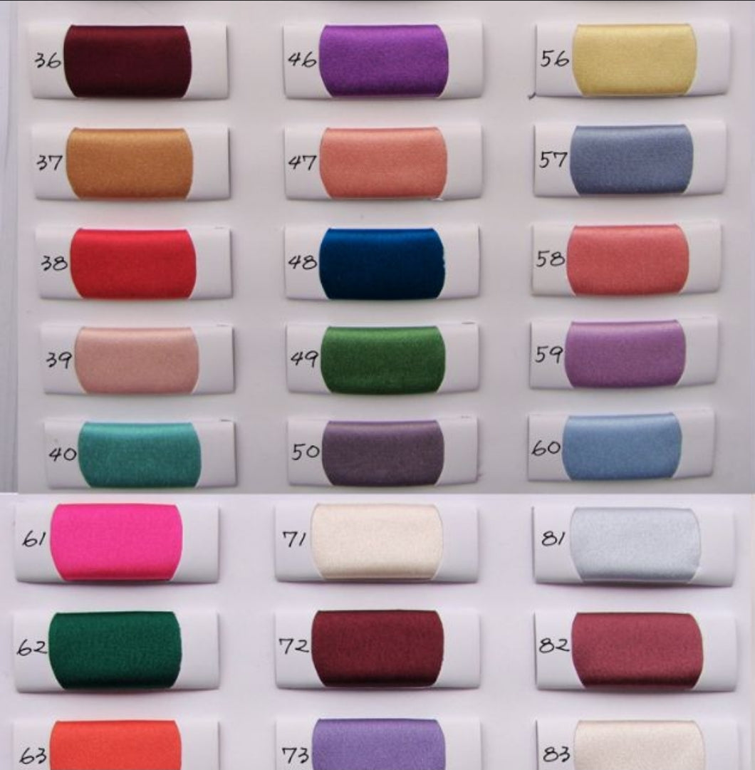 Satin Colour Chart – WeddingConfetti