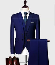 Load image into Gallery viewer, Maximus Groom Men&#39;s Suit Jacket, Vest and Pants (Available in 6 colours) - WeddingConfetti