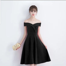 Load image into Gallery viewer, The Sellina Off Shoulder Cocktail Dress - WeddingConfetti