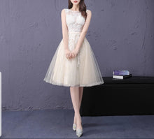 Load image into Gallery viewer, The Selena Pink / Grey / Beige Tulle Dress (Available in 3 colours) - WeddingConfetti