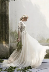 The Flynn Bohemian Wedding Gown - WeddingConfetti