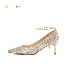 Load image into Gallery viewer, The Hera Wedding Bridal Champagne Gold Heels