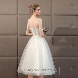 The Steffia Wedding Bridal Sleeveless Satin Dress - WeddingConfetti