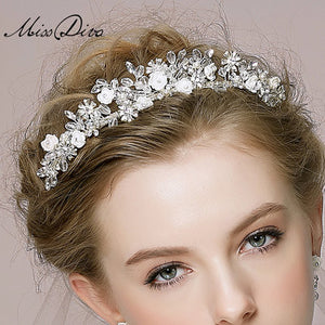Bridal Hair Crown And Necklace - WeddingConfetti