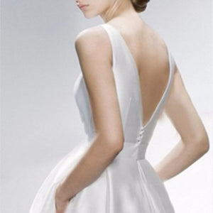 The Roxanda Wedding Bridal Satin Gown (Customisable) - WeddingConfetti