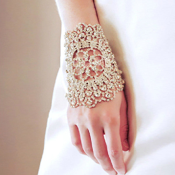 Bridal Silver Gold bracelet - WeddingConfetti