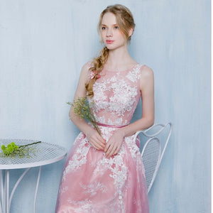 The Selena Pink / Grey / Beige Tulle Dress (Available in 3 colours) - WeddingConfetti