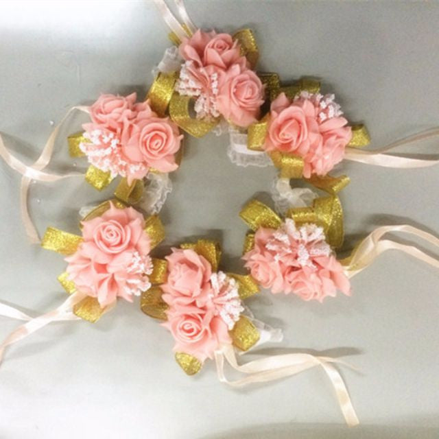 Wedding Flower Wrist Corsages - WeddingConfetti