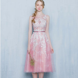 The Selena Pink / Grey / Beige Tulle Dress (Available in 3 colours) - WeddingConfetti