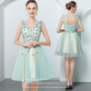 The TinkerBell Turquoise Sleeveless Dress - WeddingConfetti