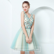 Load image into Gallery viewer, The TinkerBell Turquoise Sleeveless Dress - WeddingConfetti