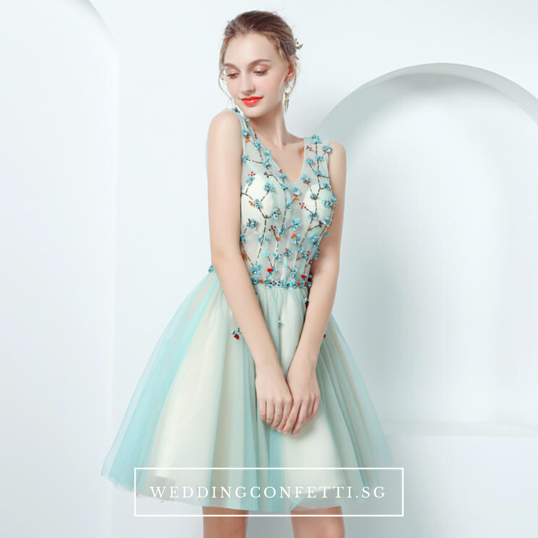 The TinkerBell Turquoise Sleeveless Dress - WeddingConfetti
