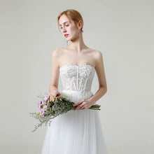 Load image into Gallery viewer, The Lorende Wedding Bridal Tube Tulle Gown - WeddingConfetti