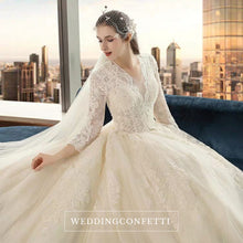 Load image into Gallery viewer, The Yasalyn Wedding Bridal Lace Gown - WeddingConfetti