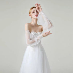 The Lorende Wedding Bridal Tube Tulle Gown - WeddingConfetti