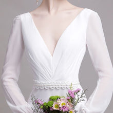 Load image into Gallery viewer, The Yolanda Wedding Bridal Long Sleeve Gown - WeddingConfetti