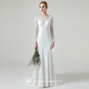 The Gabrielle Wedding Bridal Long Sleeves Lace Gown - WeddingConfetti