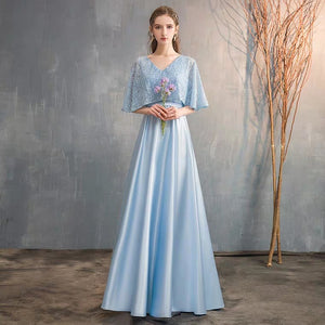 The Lorde Drape Sleeves Gown (Available in 8 colours) - WeddingConfetti