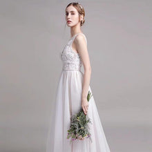 Load image into Gallery viewer, The Paityn Wedding Bridal Sleeveless Lace Gown - WeddingConfetti
