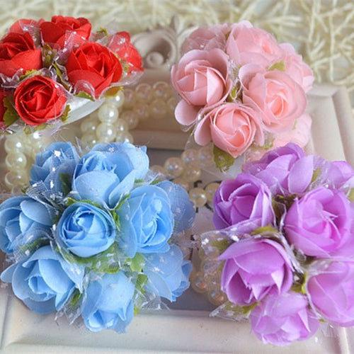 Wedding Flower Wrist Corsages - WeddingConfetti