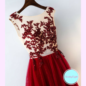 The Kastel Red Sleeveless Dress - WeddingConfetti