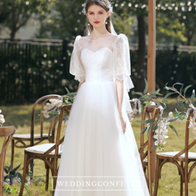 Load image into Gallery viewer, The Kordelia Wedding Bridal Short Sleeves Gown