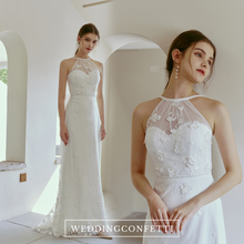 Load image into Gallery viewer, The Lorena Wedding Bridal Halter Gown