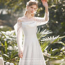 Load image into Gallery viewer, The Leticia Wedding Bridal Off Shoulder Long Sleeves Gown